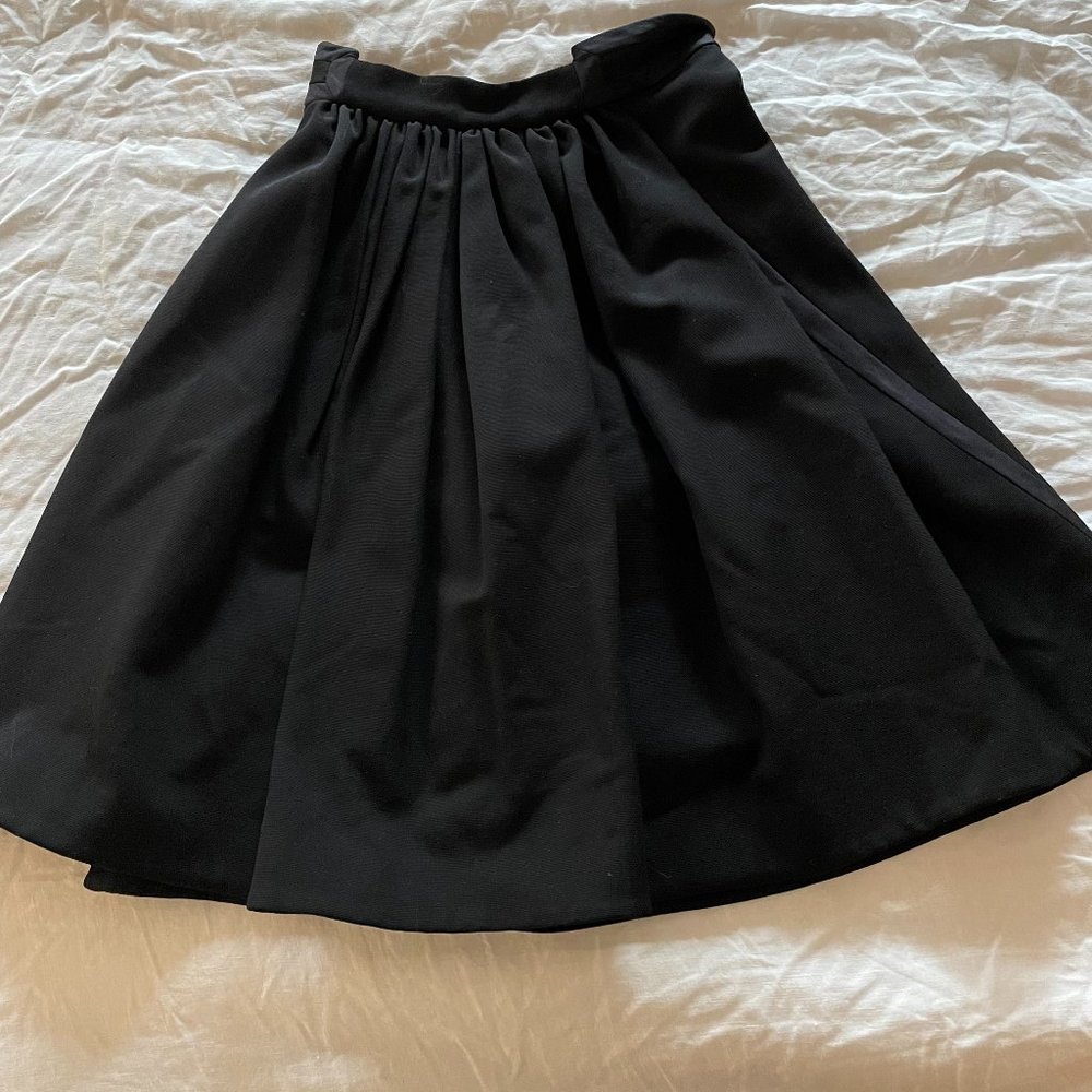 Zac Posen Knee Length Black Skirt